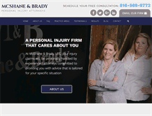 Tablet Screenshot of mcshanebradylaw.com